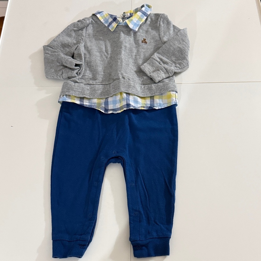 Baby GAP Baby Gray and Blue Outfit